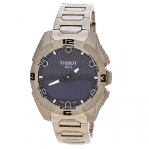 Tissot Blue T-Touch Solar Titanium T091420A Men's Wristwatch 45 mm