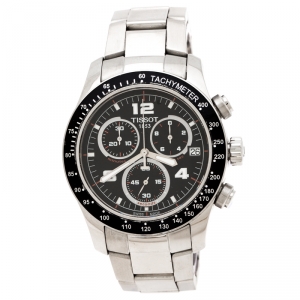 Tissot Black Stainless Steel V8 T039417A Men's Wristwatch 42 mm