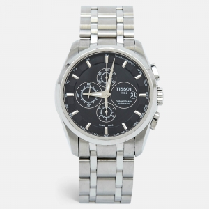 Tissot Black Stainless Steel Couturier T035.627.11.051.00 Men's Wristwatch 43 mm