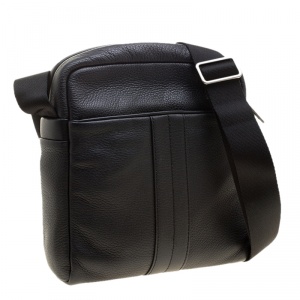 Tod's Black Leather Pillow Reporter Bag