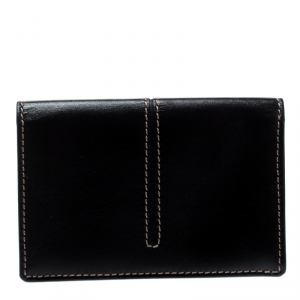 Tod's Black Leather Business Card Case
