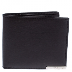 Tod's Brown Leather Bifold Wallet