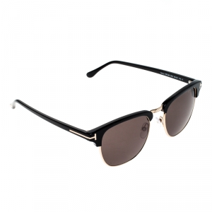 Pre Owned Tom Ford Black Henry TF248 05N Wayfarer Sunglasses 