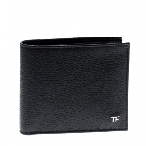 Tom Ford Black Leather Bifold Wallet