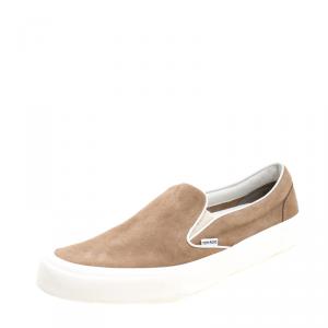 Tom Ford Beige Suede Cambridge Slip-on Sneakers Size 43