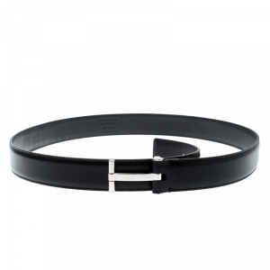 Tom Ford Black Leather T Buckle Belt 95CM