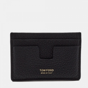 Tom Ford Black Leather T Lin Card Cover