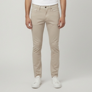 Pre Owned Tom Ford Beige Denim Straight Fit Jeans S/Waist 32"
