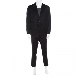 Tom Ford Black Wool and Mohair Tailored Suit XXL