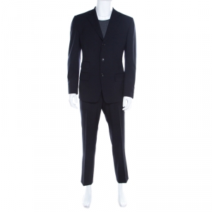 Tom Ford Navy Blue Wool Tailored Suit L