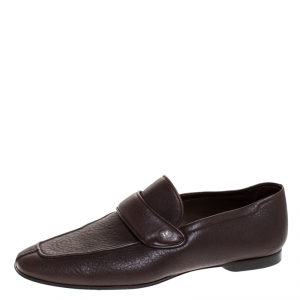 Tom Ford Dark Brown Soft Leather Loafers Size 43