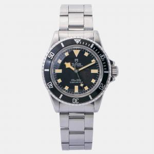 Tudor Black Stainless Steel Submariner 7016/0 Automatic Men's Wristwatch 40 mm