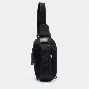 Pre Owned TUMI Black Nylon and Leather Alpha Bravo Esports Pro Sling Bag 