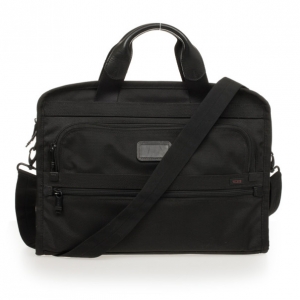 Pre Owned TUMI Black Slim Large Screen Laptop Briefcase