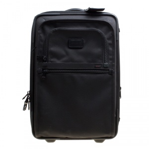 Tumi Black Nylon 2 Wheeled Expandable Carry on Luggage Bag
