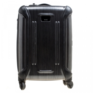 Tumi Grey Graphic Print Polycarbonate Carry On Luggage 50