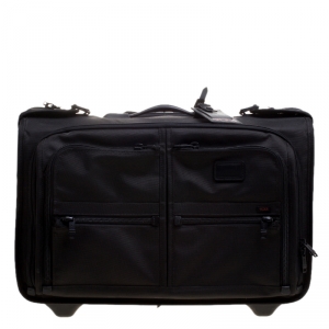 Tumi Black Nylon Alpha Wheeled Carry On Garment Bag