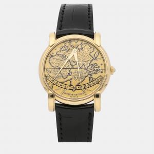 Vacheron Constantin Champagne 18k Yellow Gold Gerard Mercator 43050/000J-8232 Automatic Men's Wristwatch 36 mm