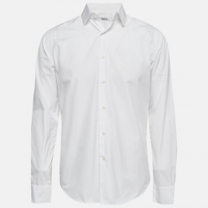 Valentino White Cotton Long Sleeve Shirt M