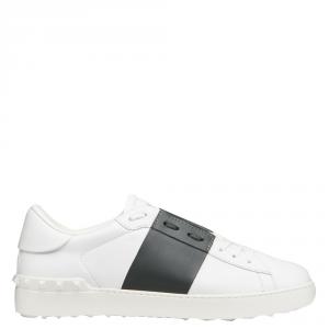 Valentino Two Tone Leather Open Sneakers Size 42