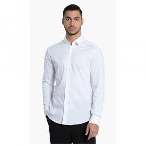 قميص فيرساتشي ترند أكمام طويلة غياني أبيض مقاس صغير جداً (IT 44)