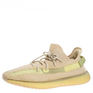 Yeezy Flax Cotton Knit Boost 350 V2 Sneakers Size 47.5