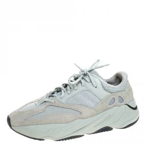 Pre Owned Yeezy x Adidas Grey Salt Boost 700 Wave Runner Sneakers Size 44