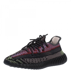 Pre Owned Yeezy x Adidas Multicolor Yecheil Cotton Knit Boost 350 V2 Sneakers Size 40.5