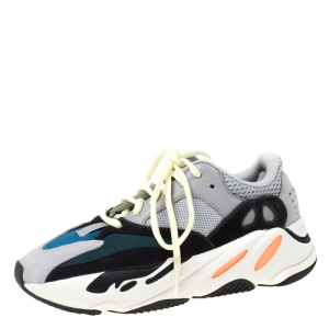 Pre Owned Yeezy x Adidas Multicolor Mix Media Boost 700 Wave Runner Sneakers Size 38