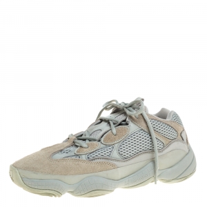 Pre Owned Yeezy x Adidas Salt Mesh And Suede 500 Sneakers Size 41
