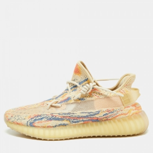Pre Owned Yeezy Multicolor Knit Fabric Boost-350-v2-Mx-Oat Sneakers Size 45 1/3