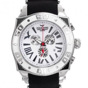 AquaSwiss Chronograph Swiss Movement Mens Wristwatch 63 MM