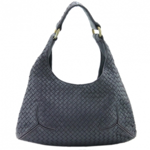 Bottega Veneta Purple Woven Leather Ball Hobo Bag