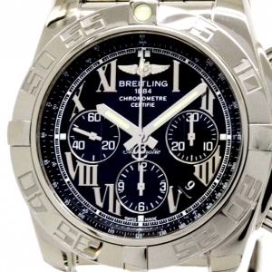 Breitling Navy Stainless Steel Chronomat Men's Wristwatch 44MM