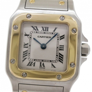Pre Owned Cartier 18 K Yellow Gold & SS Galbee Womens Wristwatch 23 MM