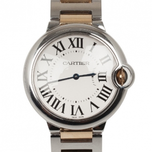 مملوكة مسبقًا Cartier 18 K Yellow Gold SS Ballon Bleu De Cartier Unisex Watch 36 MM