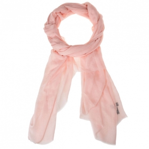 Pre Owned Chanel Blush Pink Modal and Cashmere Scarf
