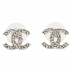 Chanel CC Crystal Earrings