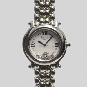 Chopard Happy Sport 7 Floating Diamonds SS White Ladies Wristwatch 31 MM