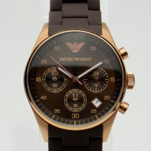 Emporio Armani Stainless Steel Sportivo Chronograph Unisex Wristwatch 