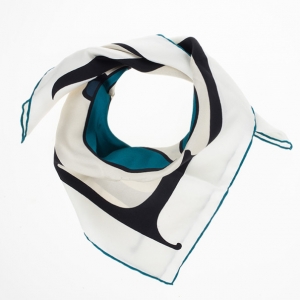 Pre Owned Fendi Fortune Fish Square Scarf