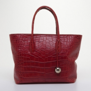 Pre Owned Furla Everyone Shopper Tote in Red