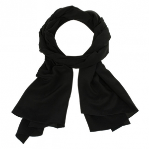 Giorgio Armani Black Silk Scarf