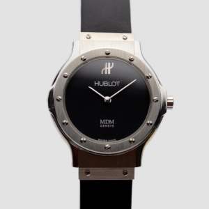 Hublot Black SS Classic Womens Wristwatch 29 MM