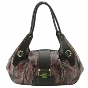 Pre Owned Jimmy Choo Tie-Dye Python Rianne Satchel