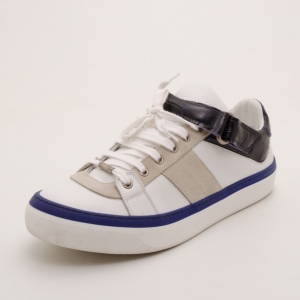 Jimmy Choo White Motcombe Sneakers Size 44.5