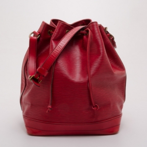 مملوكة مسبقًا Louis Vuitton Red Epi Noe GM Bucket Bag 