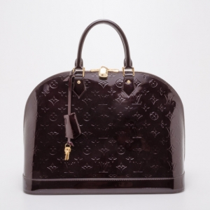 مملوكة مسبقًا Louis Vuitton Monogram Vernis Amarante Alma MM
