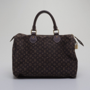 مملوكة مسبقًا Louis Vuitton Mini Lin Fusain Idylle Speedy 30