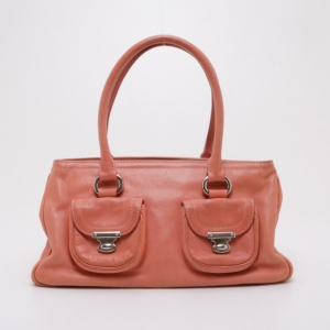 Pre Owned Marc Jacobs Peach Satchel Bag 